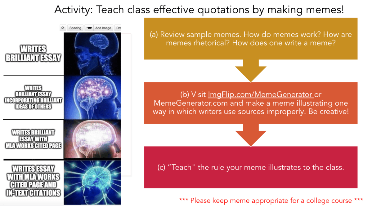 One of Jacob's sample lessons from a past writing course