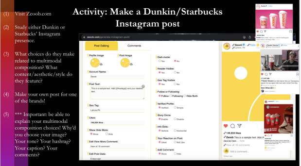 One of Jacob's sample lessons from a past writing course